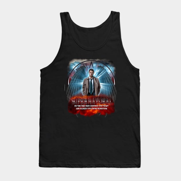 Supernatural I'm the one who gripped you tight and raised you from Perdition Tank Top by Ratherkool